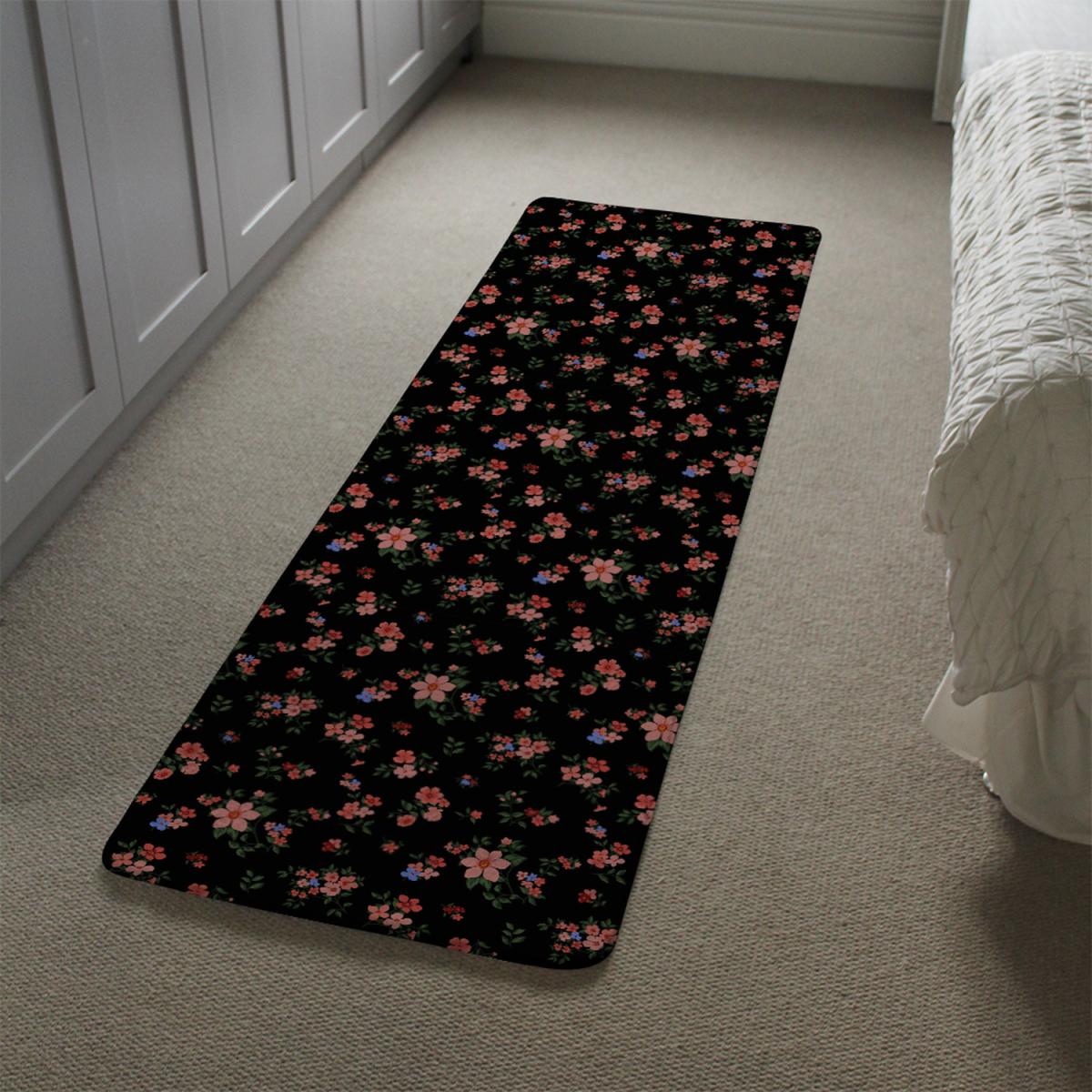 Beautiful Pink Flowers Runner Rug - Pink – image 5