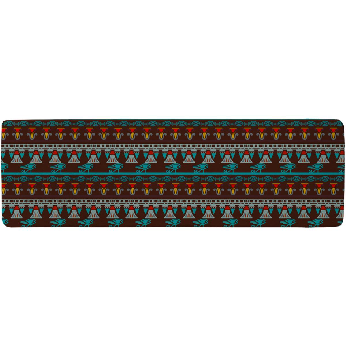 Ethnic Silhouettes Runner Rug - Black – image 2