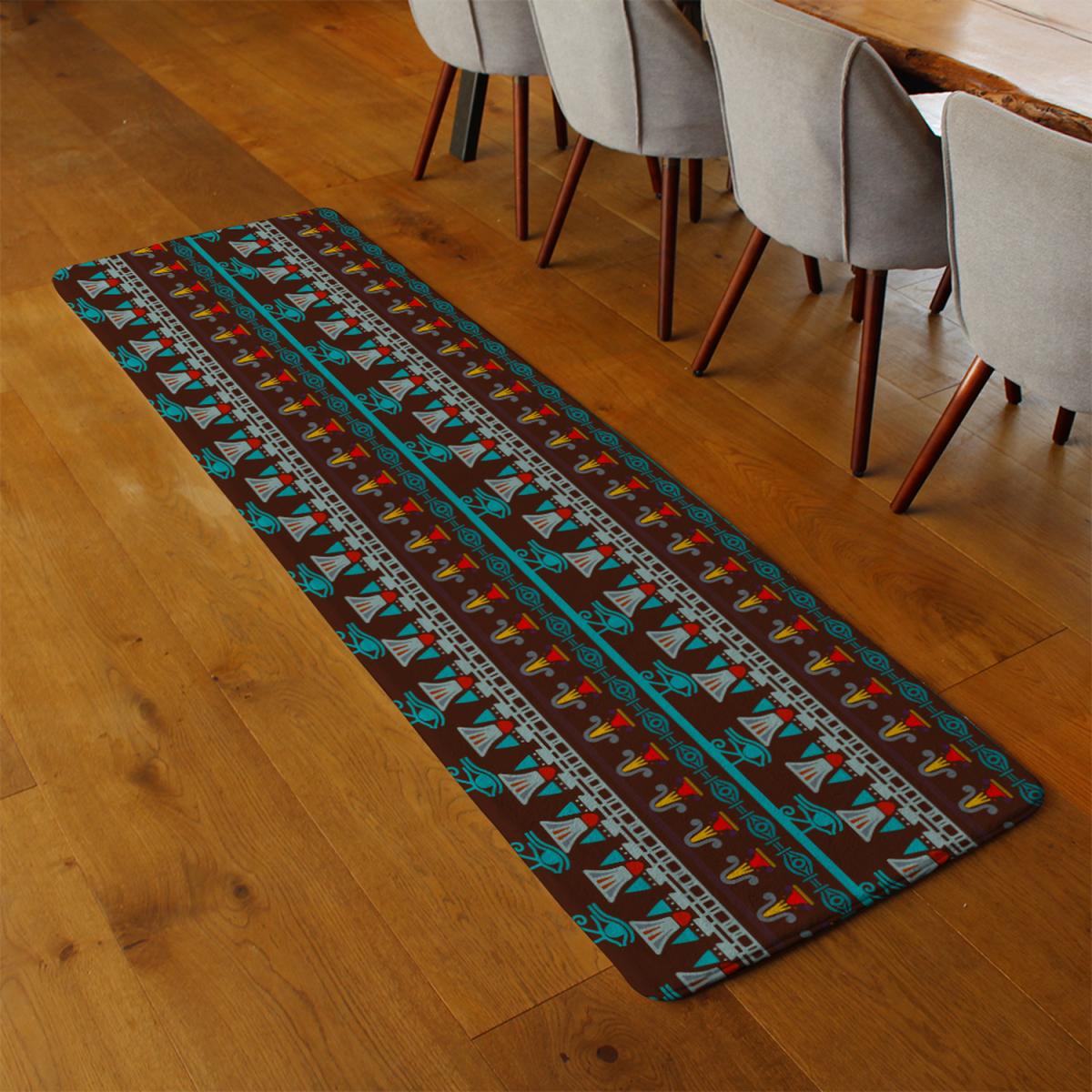 Ethnic Silhouettes Runner Rug - Black – image 3
