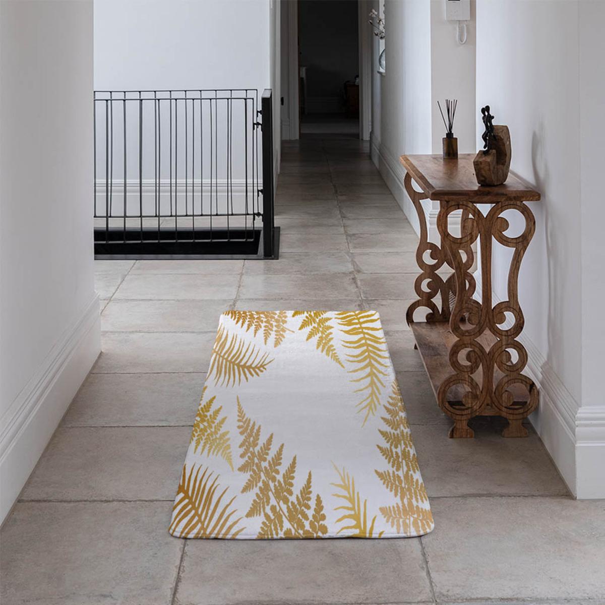 Gold Fern Runner Rug - Gold – image 4