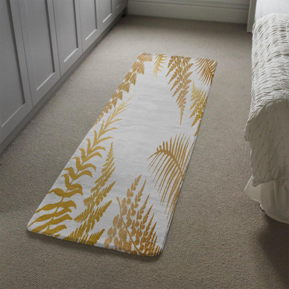 Gold Fern Runner Rug - Gold – image 1