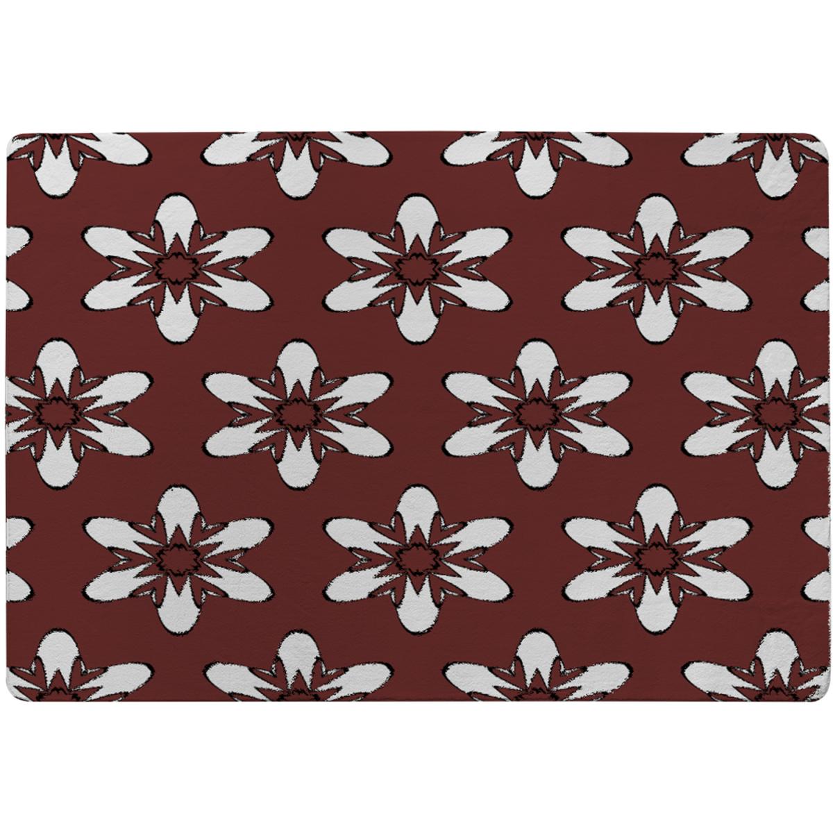 Modern Decorative Floral Pattern Rug - Red / 230cm – image 2