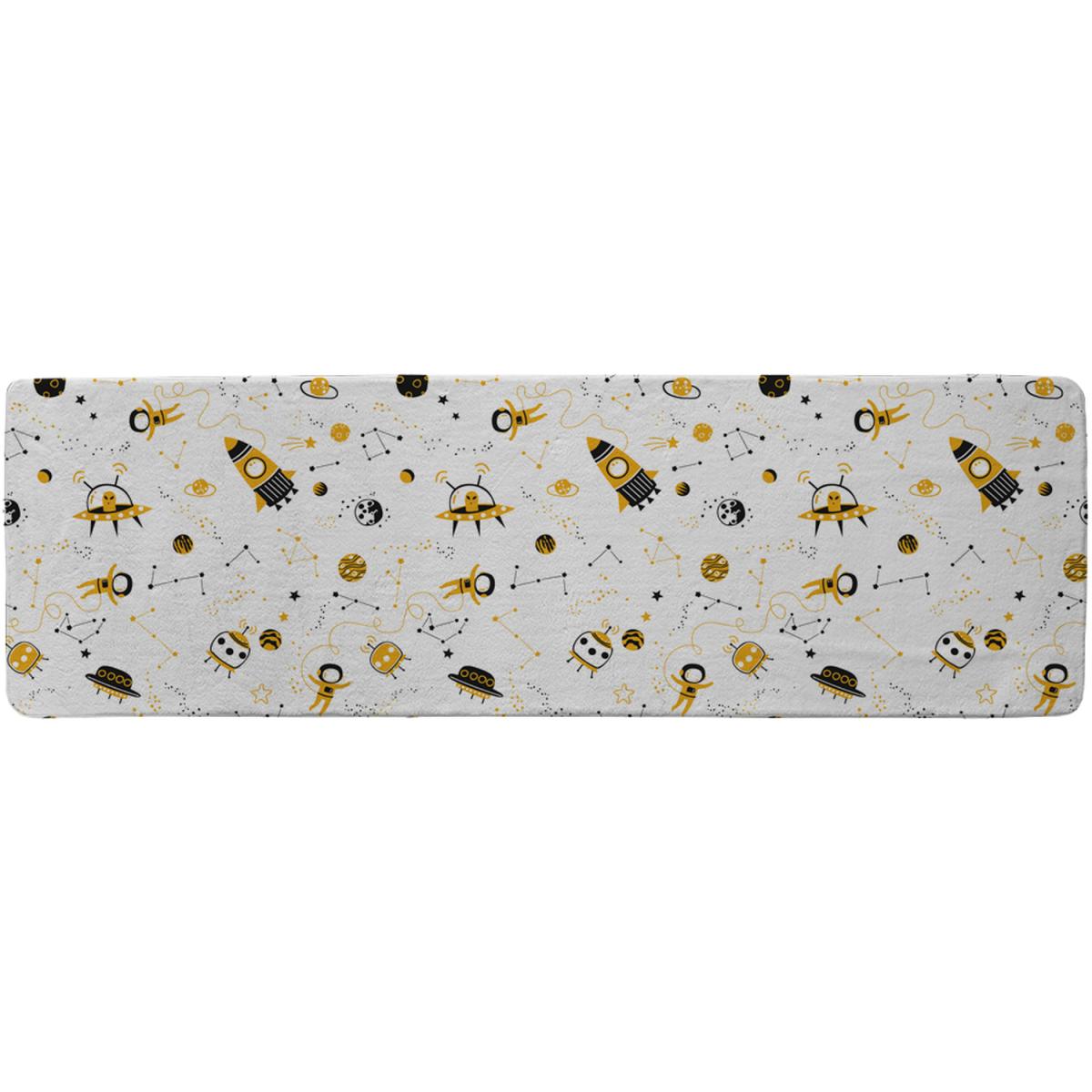 Space Pattern Runner Rug - White – image 2