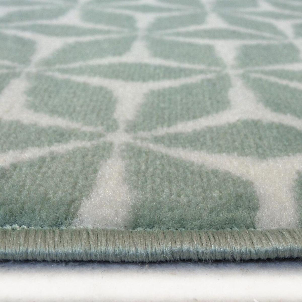 Green Moroccan Tile Living Room Rug - Islay - Green – image 3