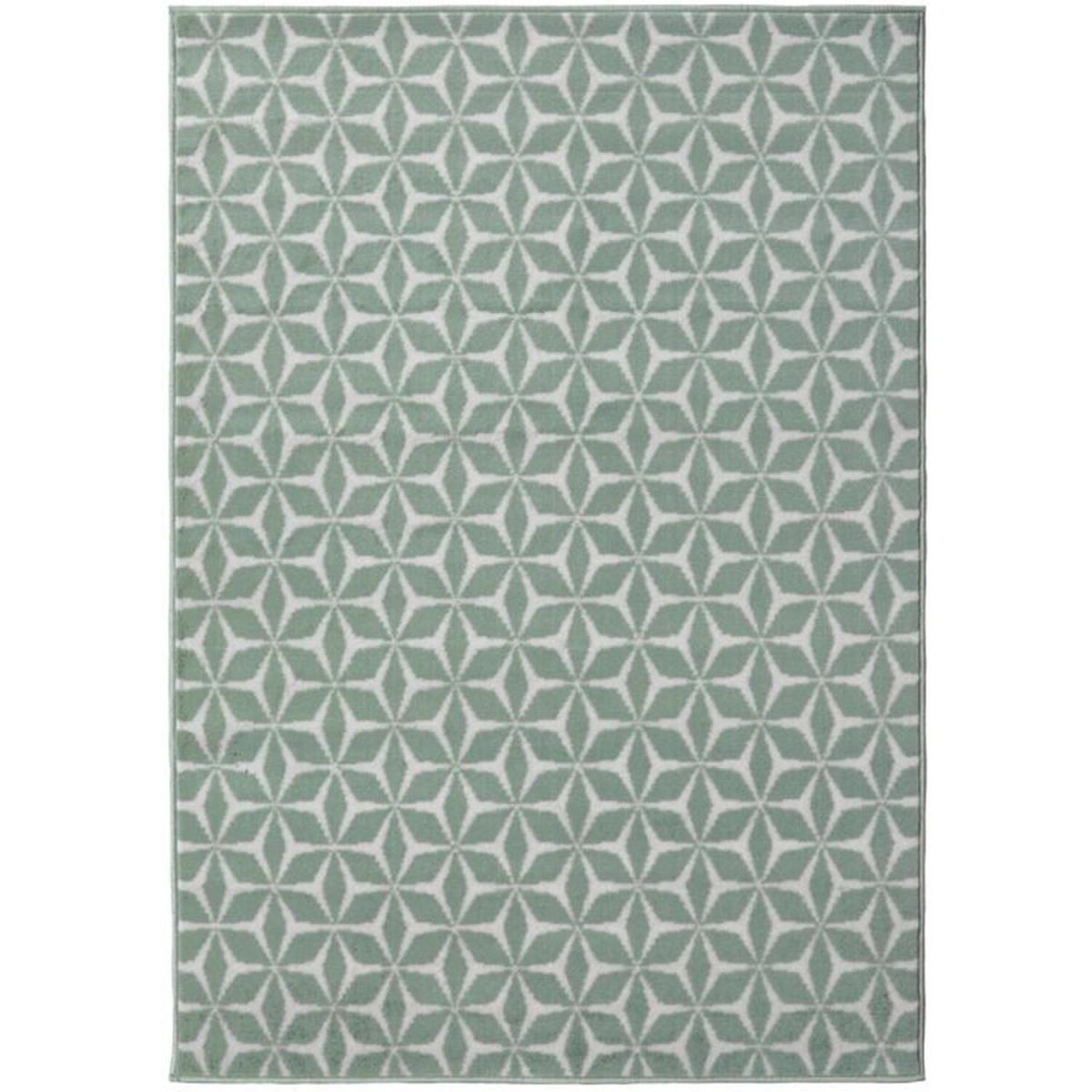 Green Moroccan Tile Living Room Rug - Islay - Green – image 1