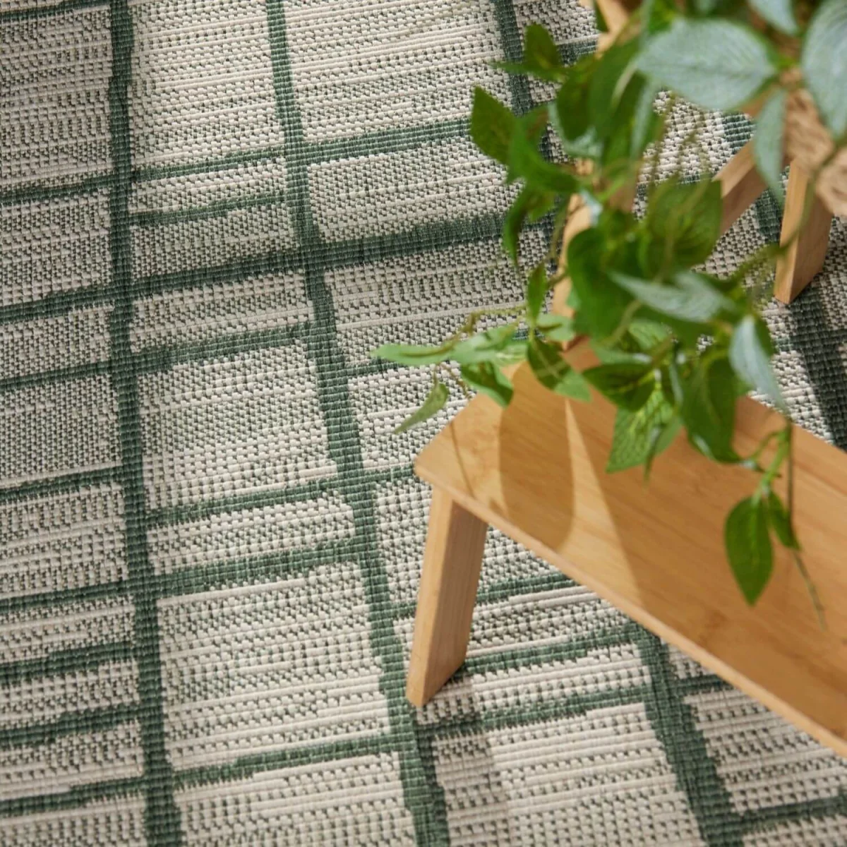 Crouch Flatweave Round Rug - Green – image 3