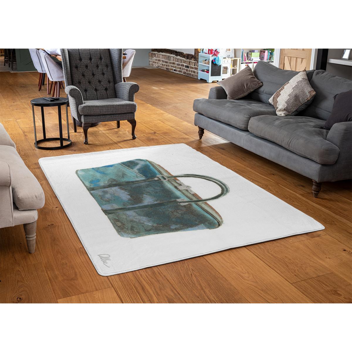 Green Handbag Rug - Blue / 230cm – image 3