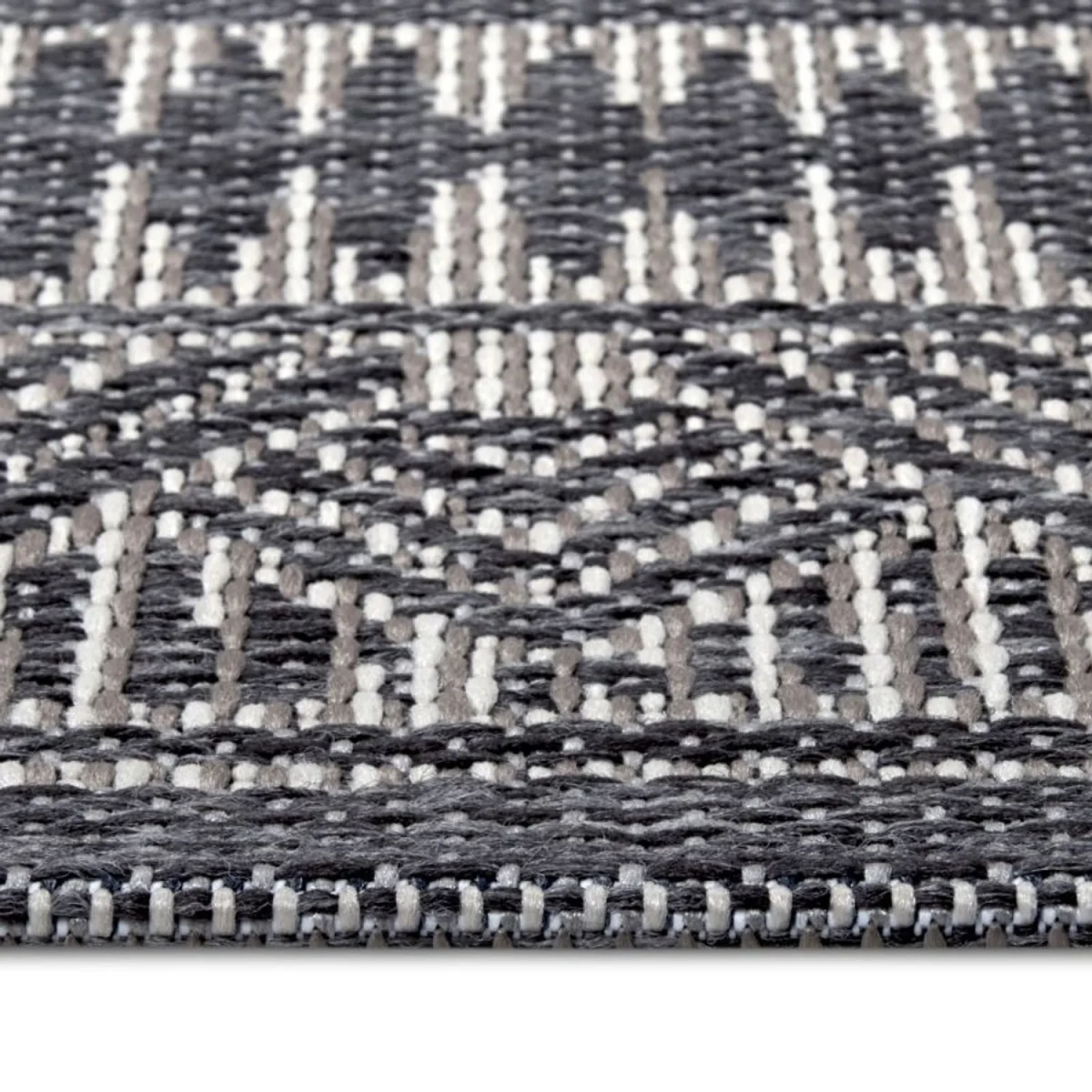 Tribal Geometric Indoor & Outdoor Rug Grey - Grey / 150.0cm – image 4