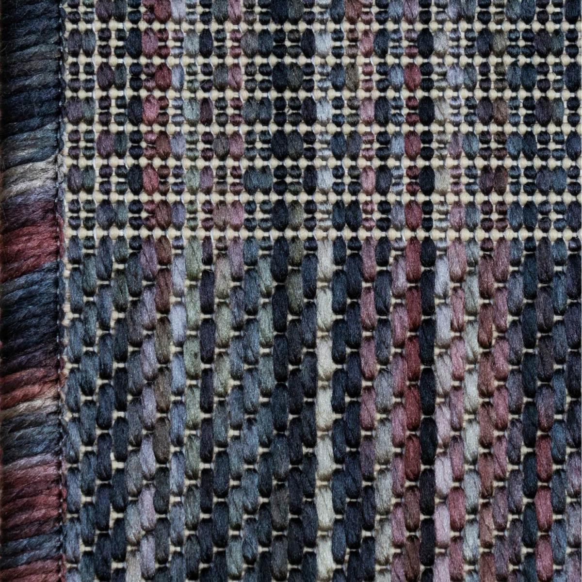 Deep Purple Durable Soft Plastic Mottled Flatweave Indoor Outdoor Area Rug - Purple / 230 x 160cm – image 2
