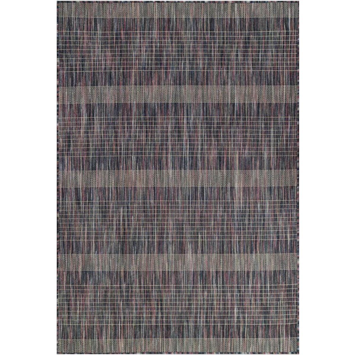 Deep Purple Durable Soft Plastic Mottled Flatweave Indoor Outdoor Area Rug - Purple / 230 x 160cm – image 4