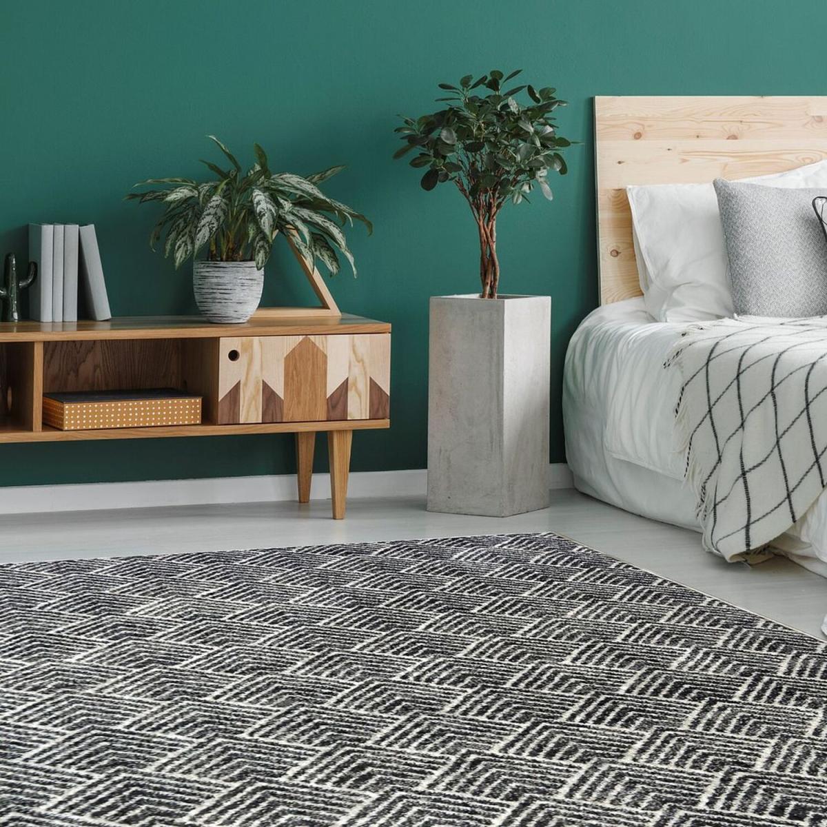 Flecked Dark Grey Eco Friendly Area Rug - Neptune - Grey / 150cm – image 2