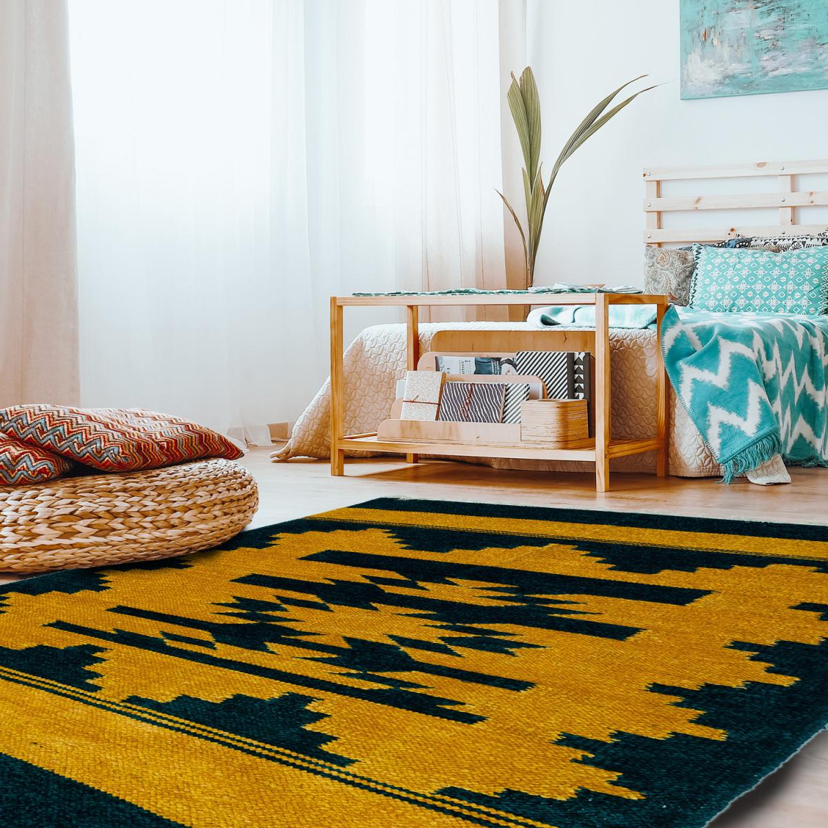 Tribal Patterned Rug - Pink – image 2