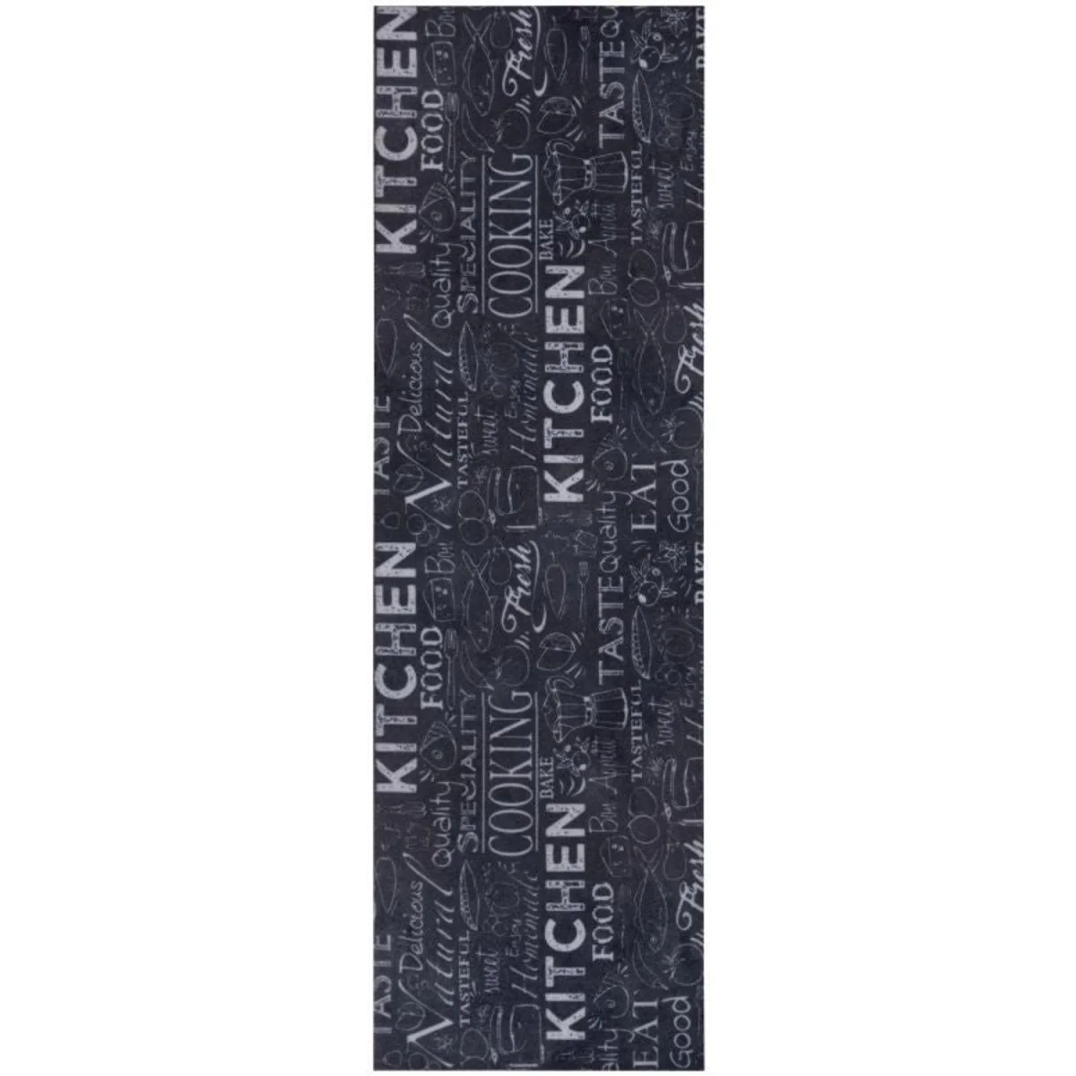 Hanse Home Cook Clean Anti Slip Wild Board Polyester Kitchen Runner Rug Black - Black – image 2