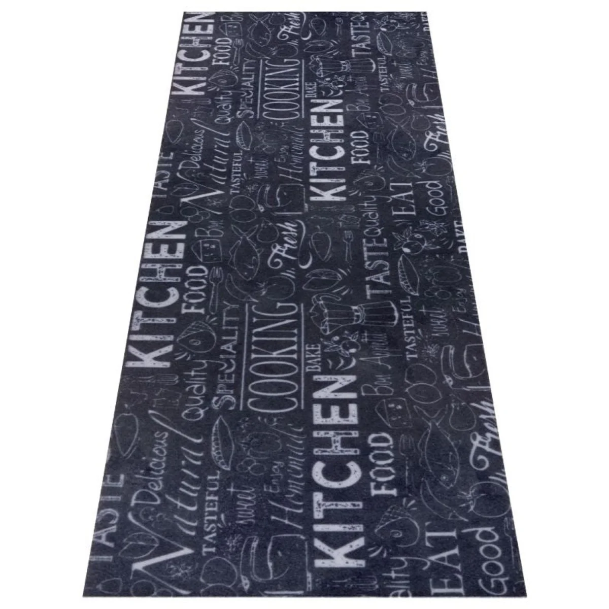 Hanse Home Cook Clean Anti Slip Wild Board Polyester Kitchen Runner Rug Black - Black – image 4