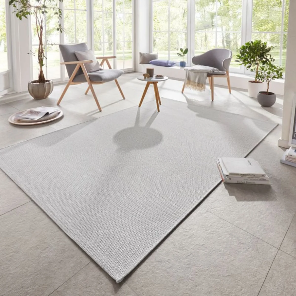 Flatweave Indoor & Outdoor Rug Green - Cream – image 18