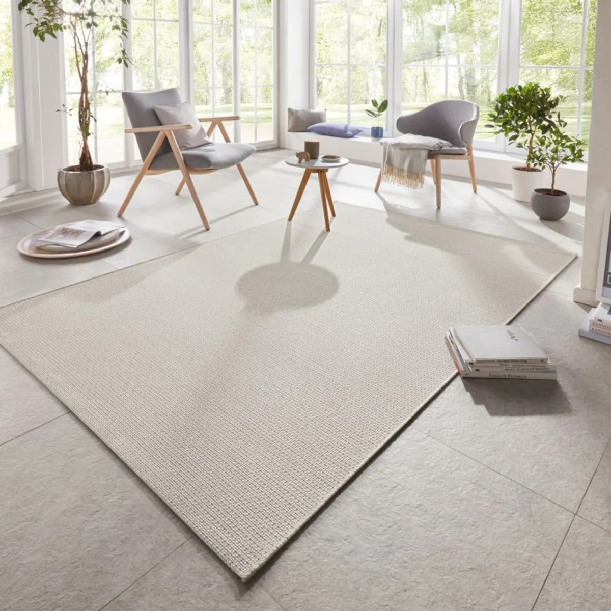 Flatweave Indoor & Outdoor Rug Green - Cream – image 24