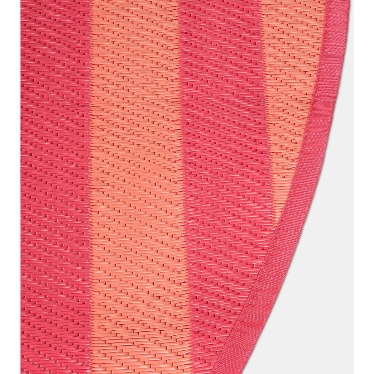 Stripe Print Outdoor Rug - Orange/Pink / 28.5cm / 0.95kg – image 4