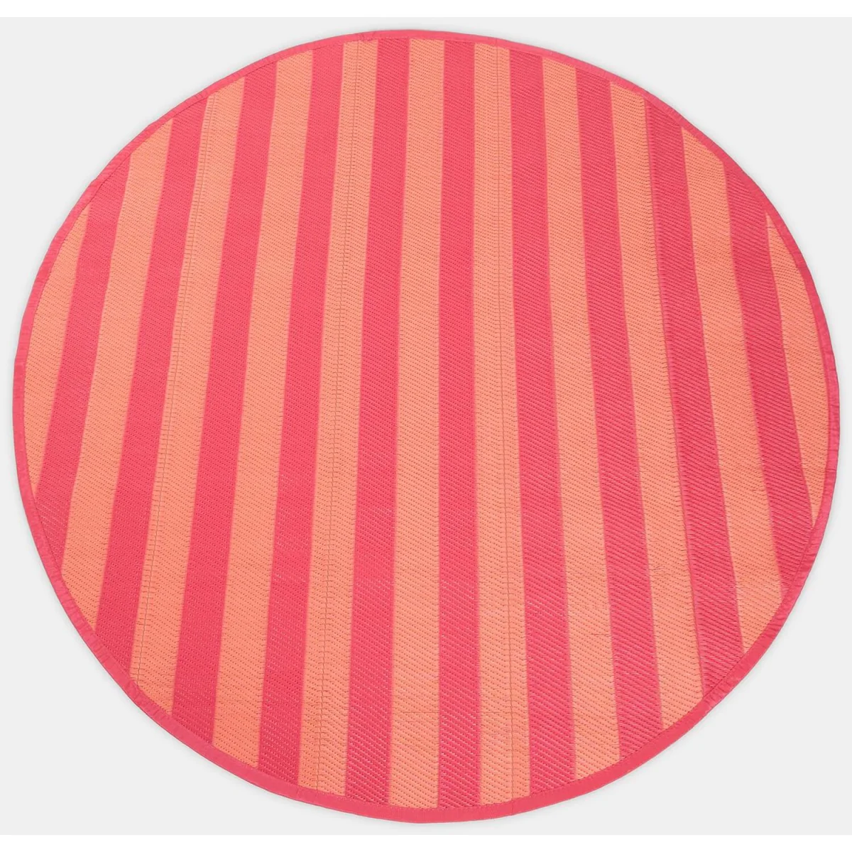 Stripe Print Outdoor Rug - Orange/Pink / 28.5cm / 0.95kg – image 5