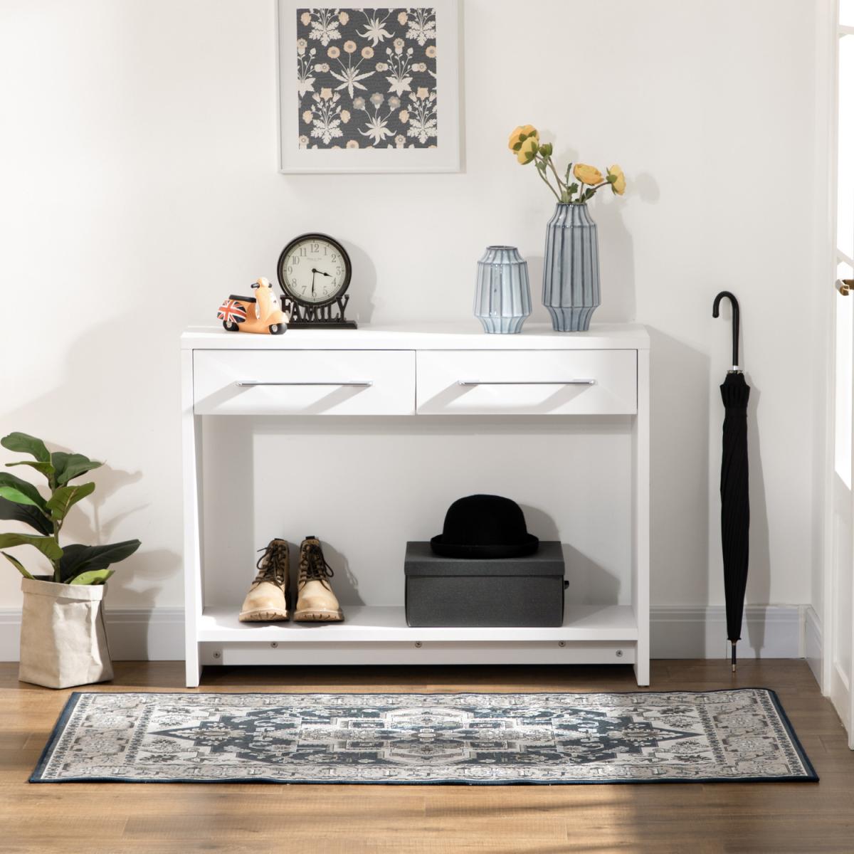 Large Rug Vintage Area Rugs Carpet for Living Room, Bedroom - Grey – image 5