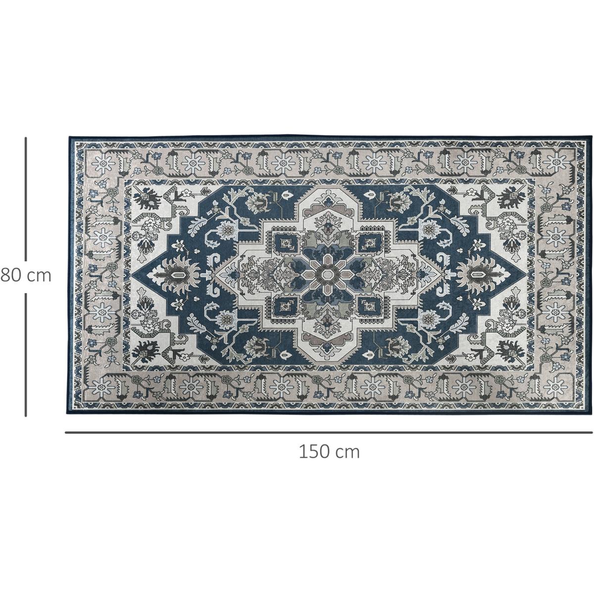 Large Rug Vintage Area Rugs Carpet for Living Room, Bedroom - Grey – image 6