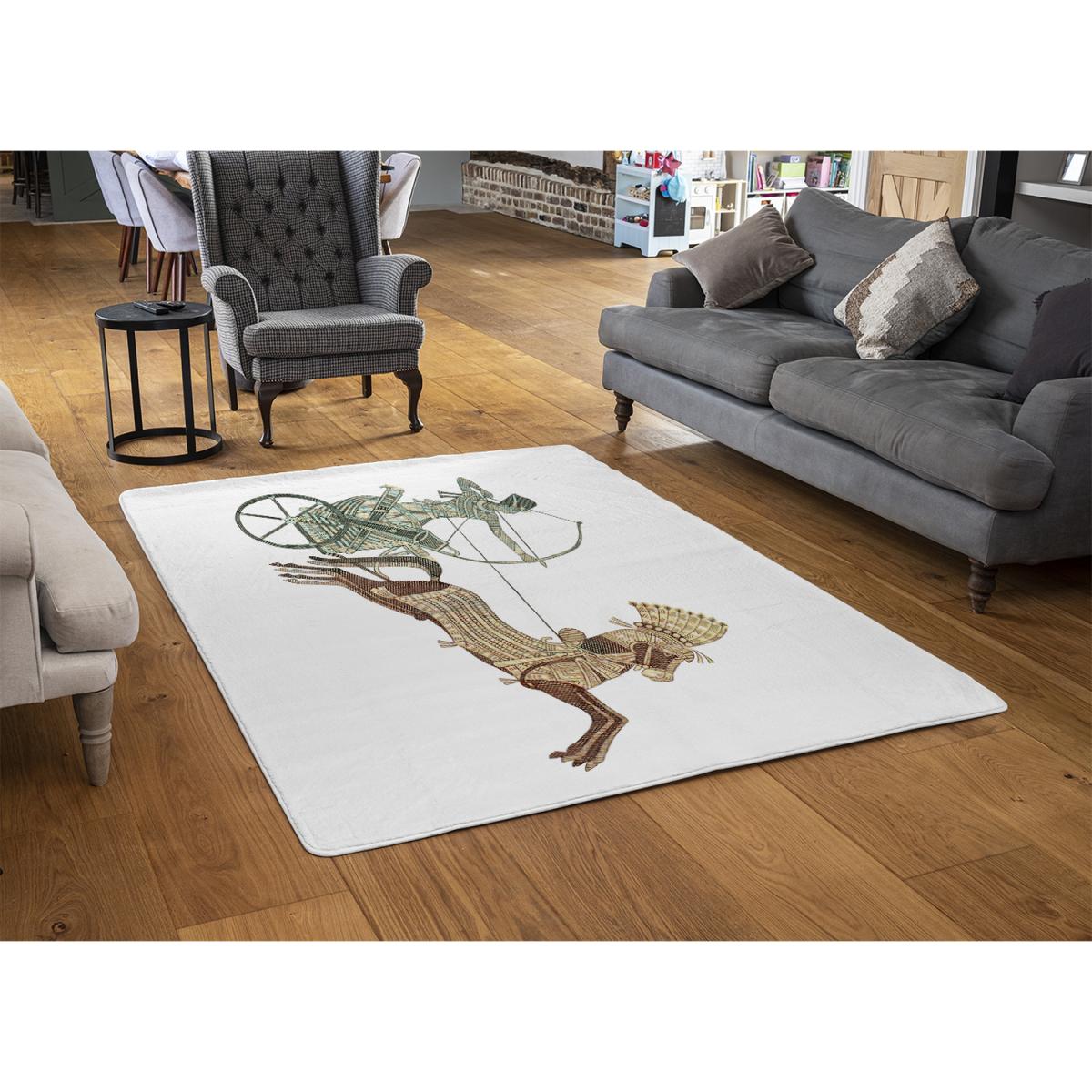 Pharaoh On War Chariot Rug - Brown / 110cm – image 2