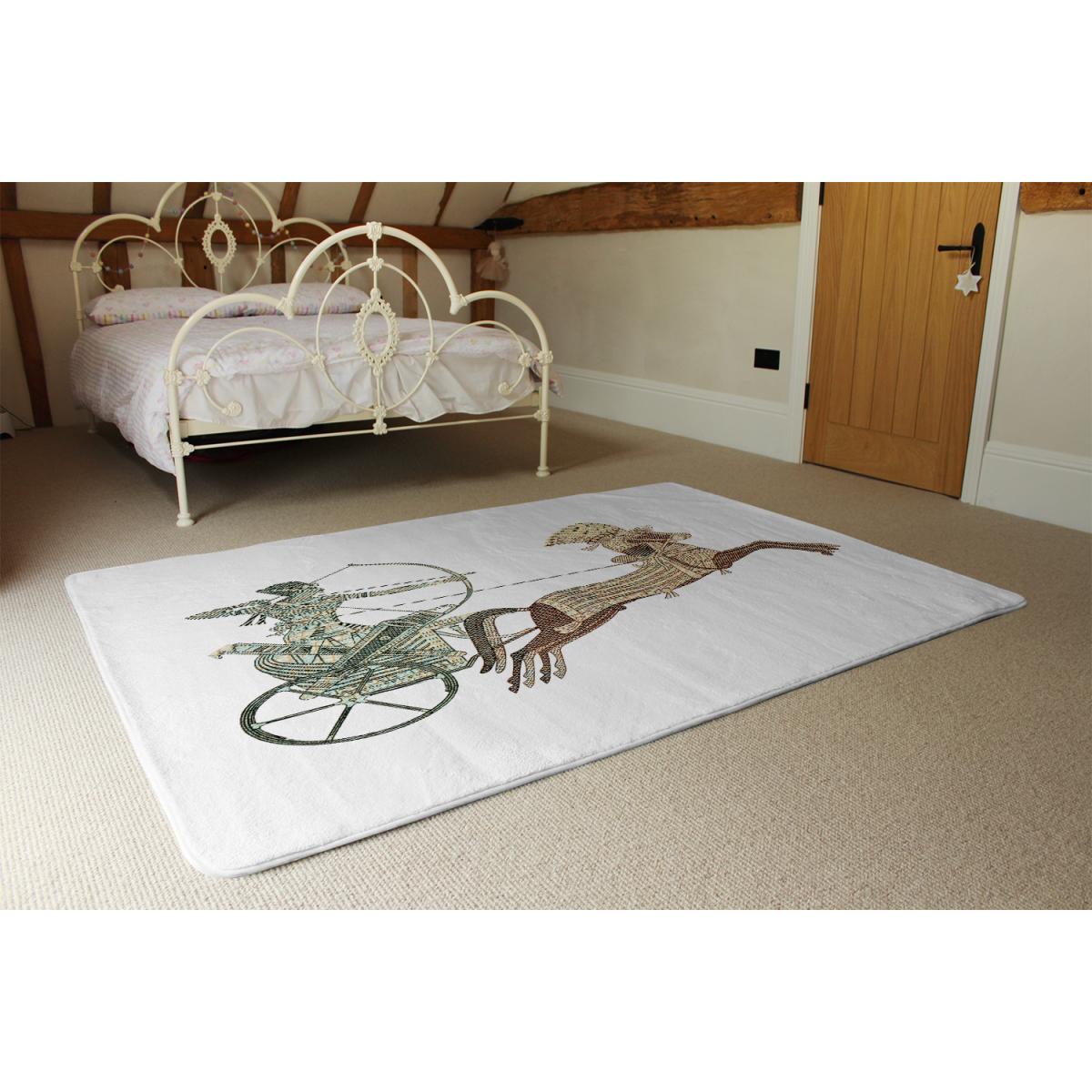 Pharaoh On War Chariot Rug - Brown / 110cm – image 3