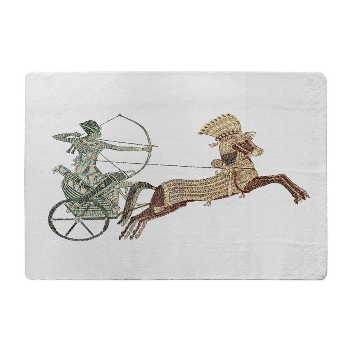 Pharaoh On War Chariot Rug - Brown / 110cm – image 1