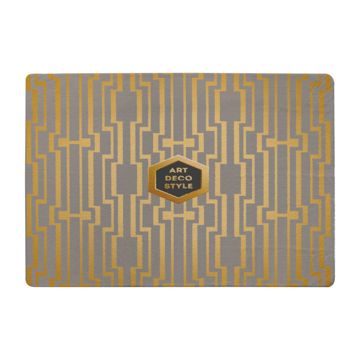 Art Deco Style Rug - Gold / 110cm – image 1
