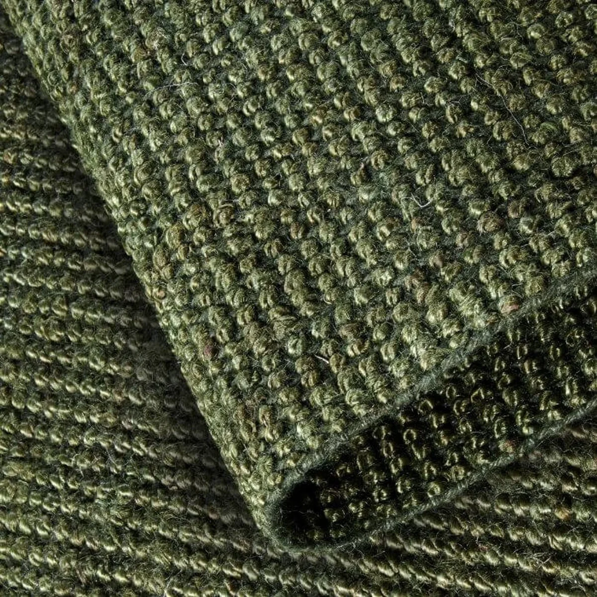 Villeroy & Boch 1791 Rosalie Jute Plain Runner Rug Green - Green / 200.0cm – image 4