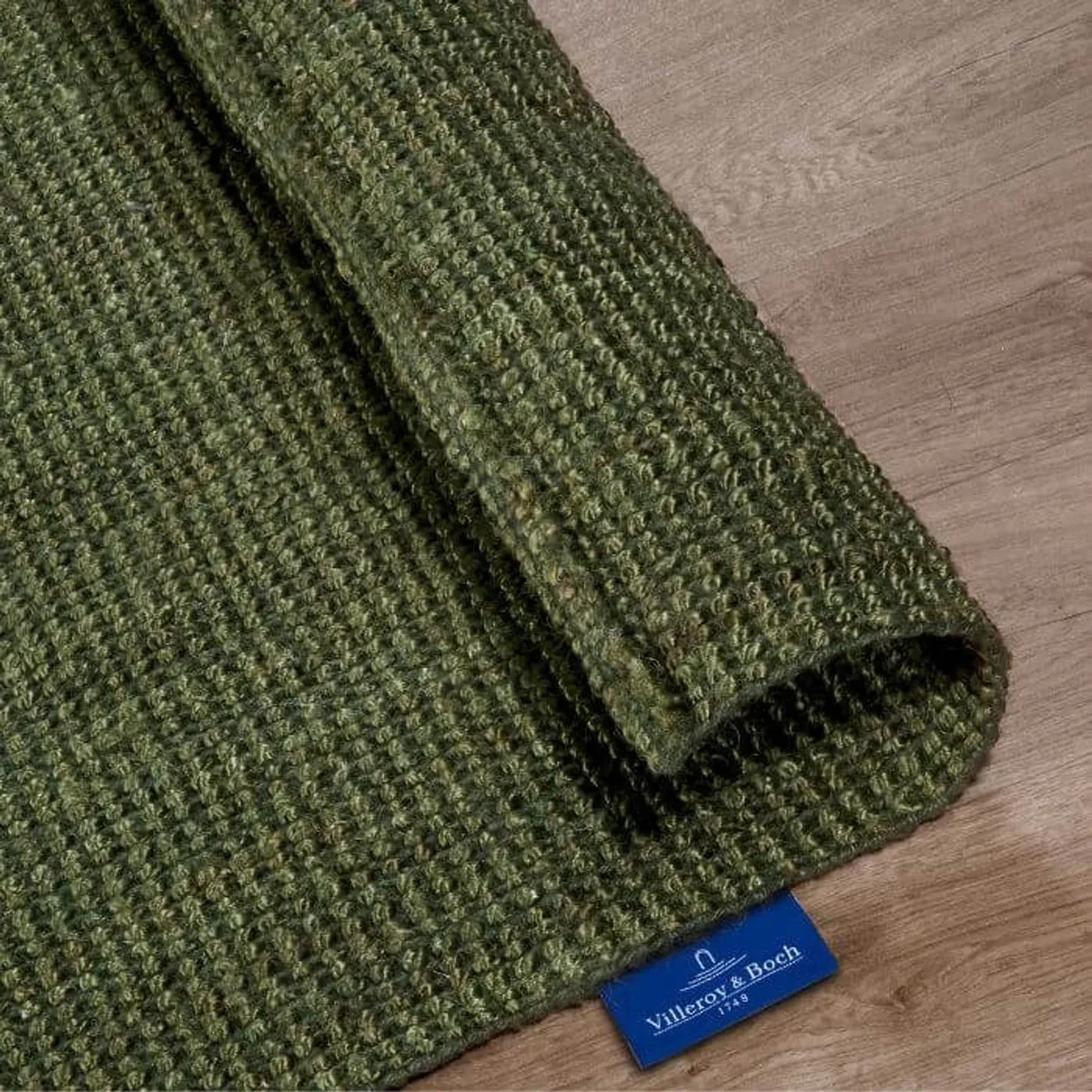 Villeroy & Boch 1791 Rosalie Jute Plain Runner Rug Green - Green / 200.0cm – image 5
