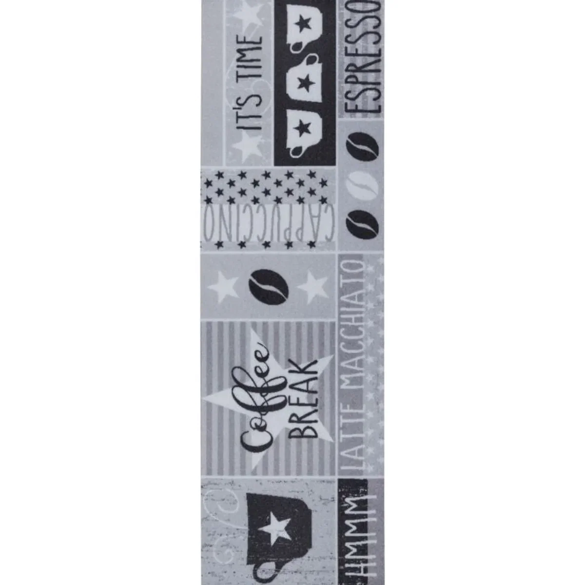 Hanse Home Cook Clean Its Time For Espresso Polyester Kitchen Runner Rug Grey - Grey – image 2