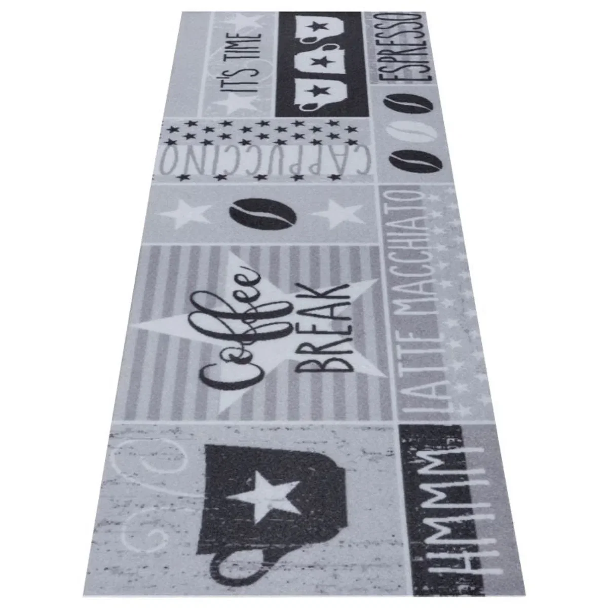 Hanse Home Cook Clean Its Time For Espresso Polyester Kitchen Runner Rug Grey - Grey – image 3