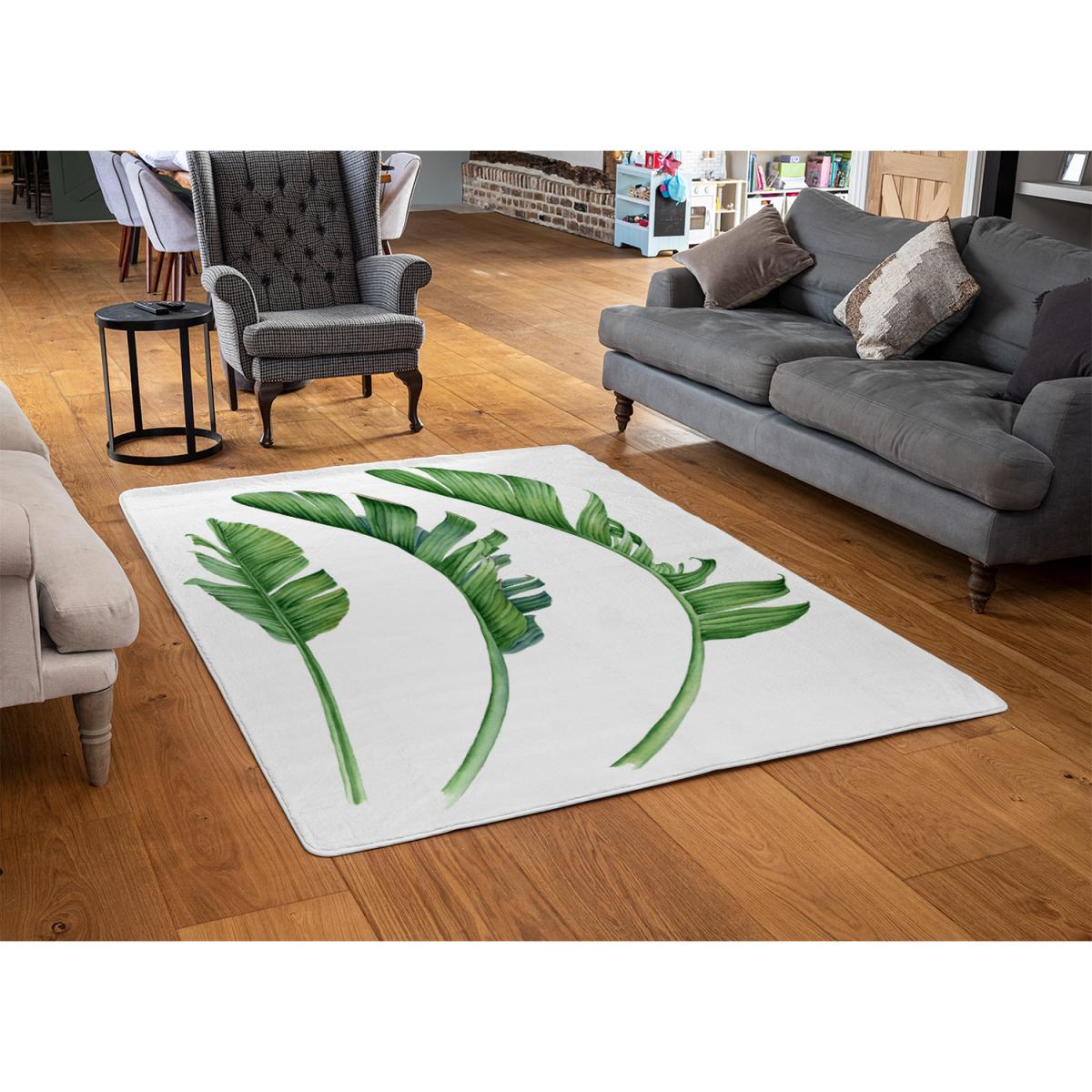 Triple Botanical Rug - Green / 230cm – image 3