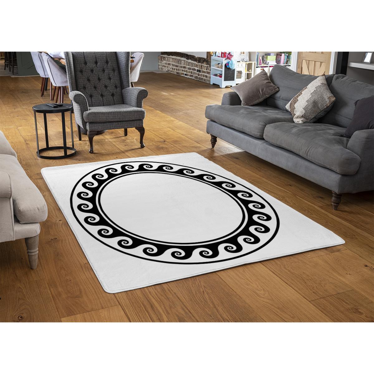 Decorative Egyptian Rug - Black / 110cm – image 2