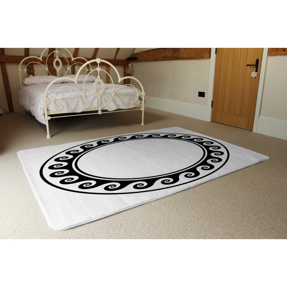 Decorative Egyptian Rug - Black / 110cm – image 3