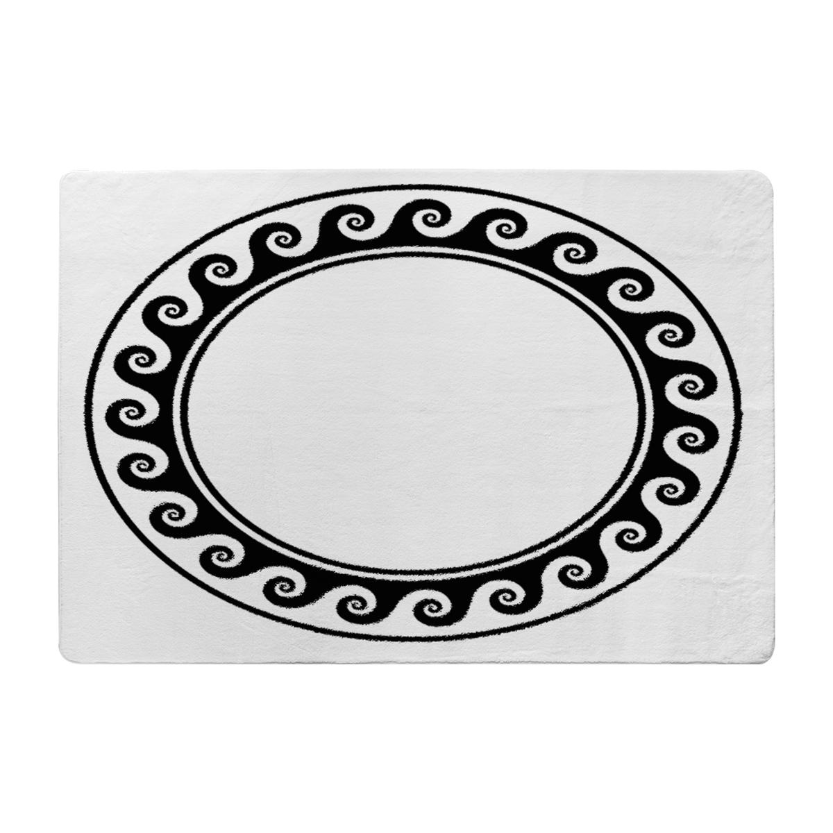 Decorative Egyptian Rug - Black / 110cm – image 1