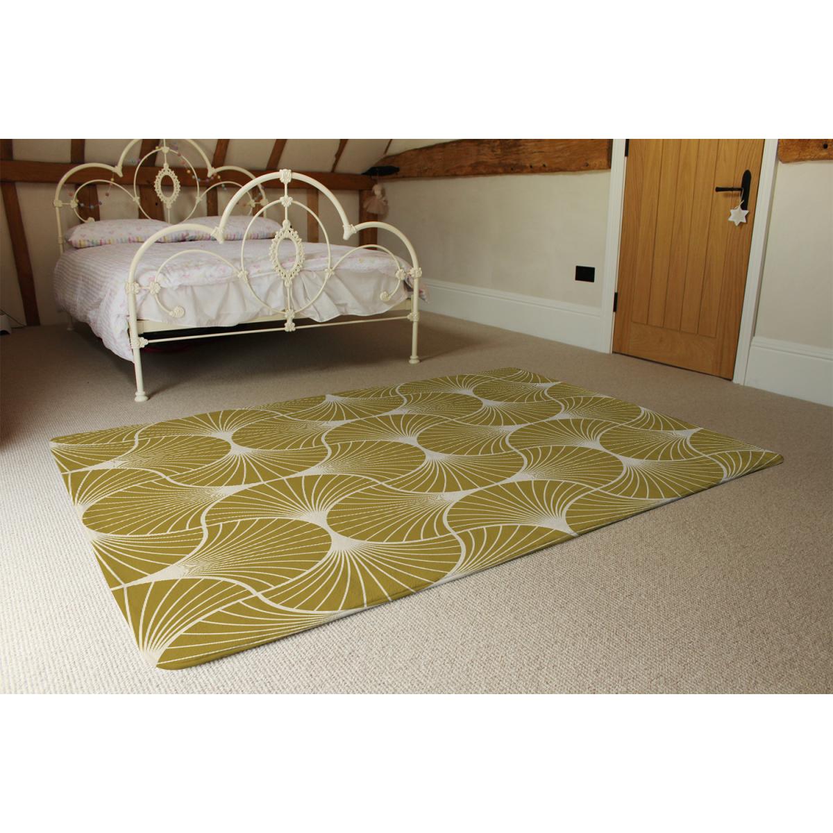Geometric Shells Rug - Gold / 110cm – image 3