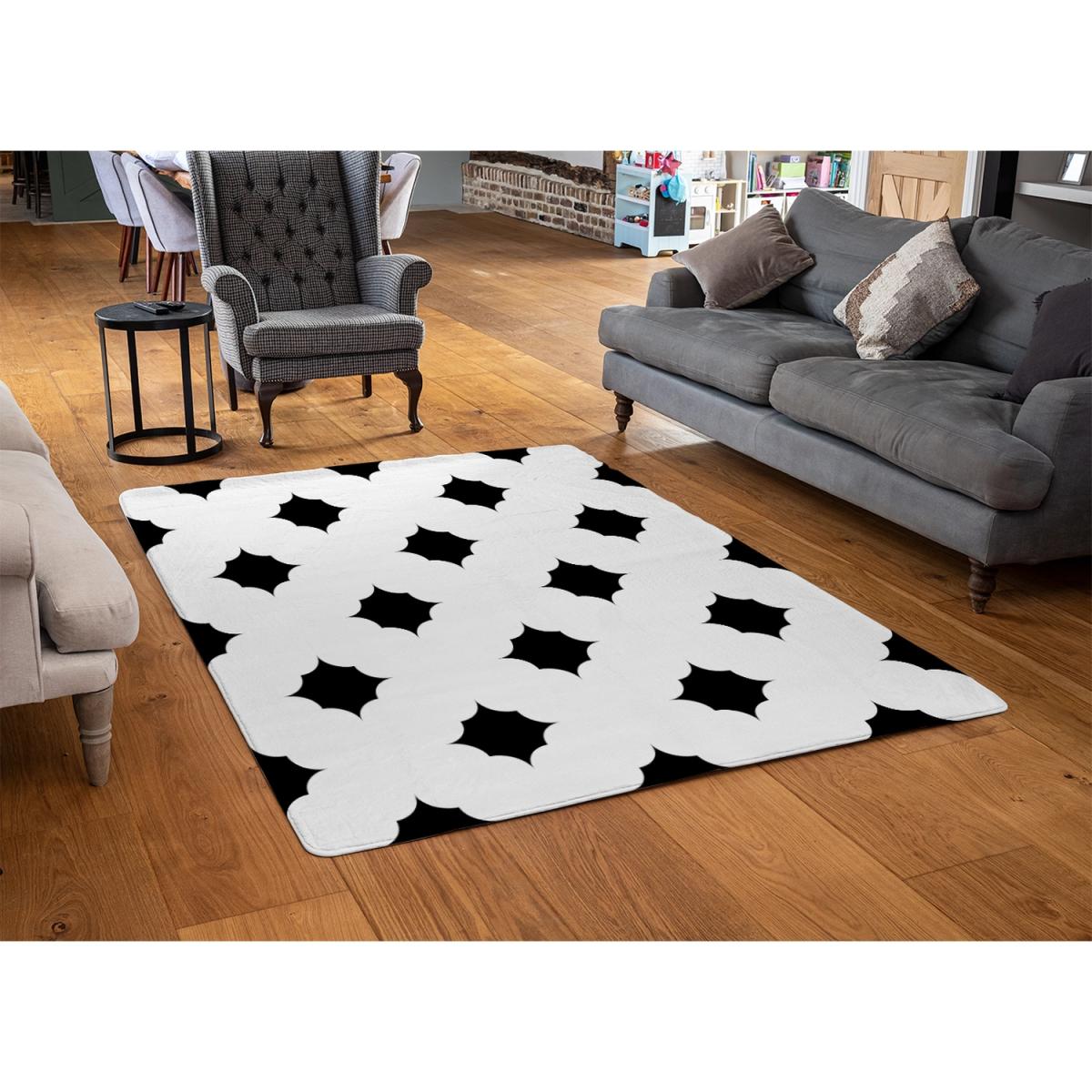 Star Ornament Designer Rug - White / 150cm – image 2