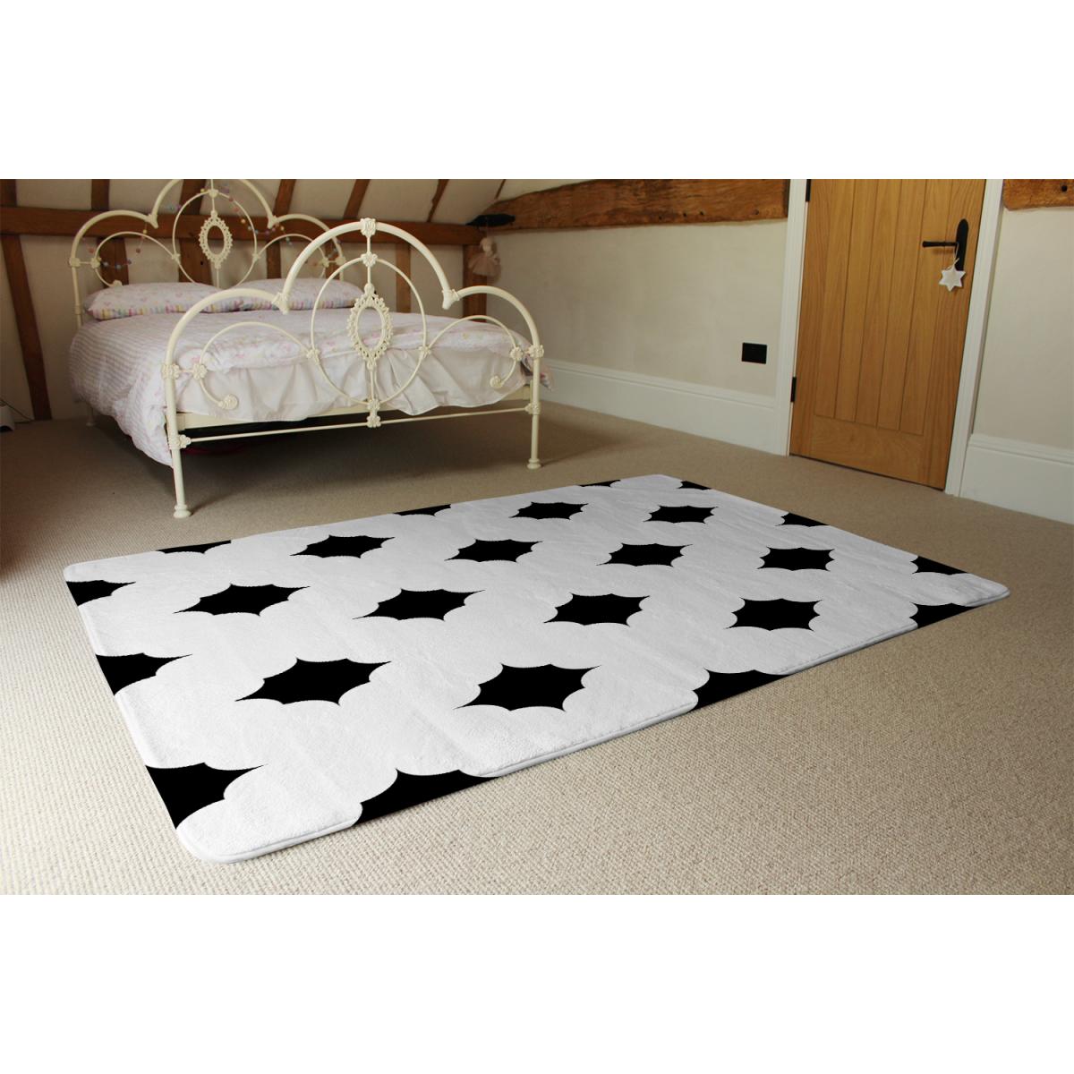 Star Ornament Designer Rug - White / 150cm – image 3