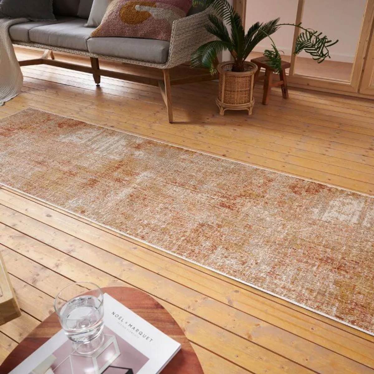 Gizeh Indoor & Outdoor Rug Blue - Cream / 200.0cm – image 7