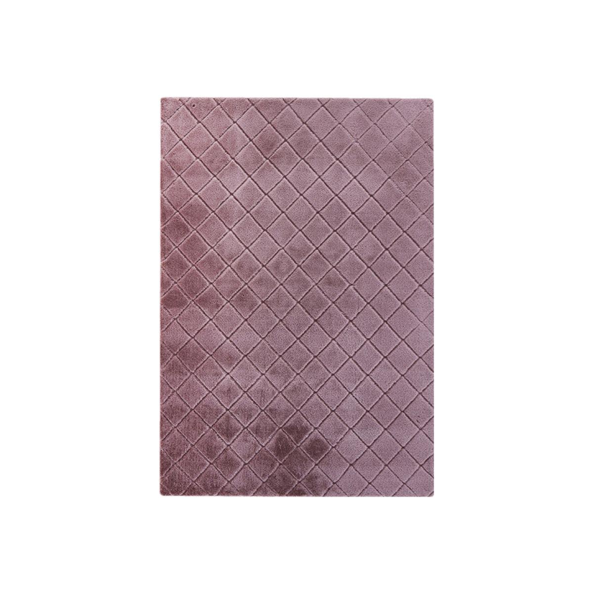 Milly Faux Rabbit Rug - Dusky Pink / 200cm – image 1