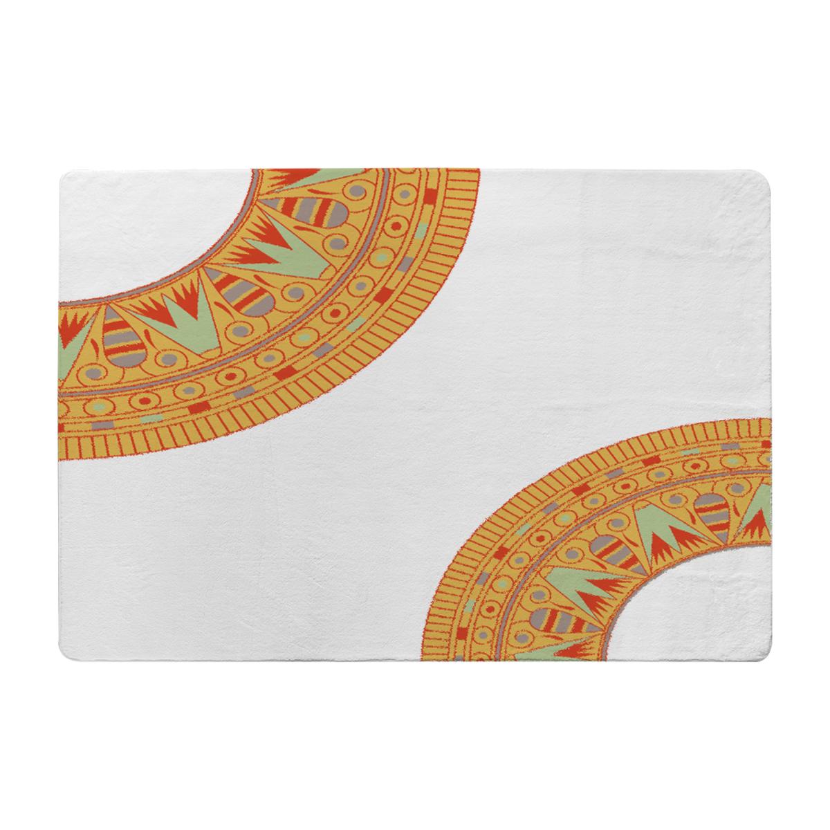 Egyptian Hieroglyphs Rug - Orange / 110cm – image 1