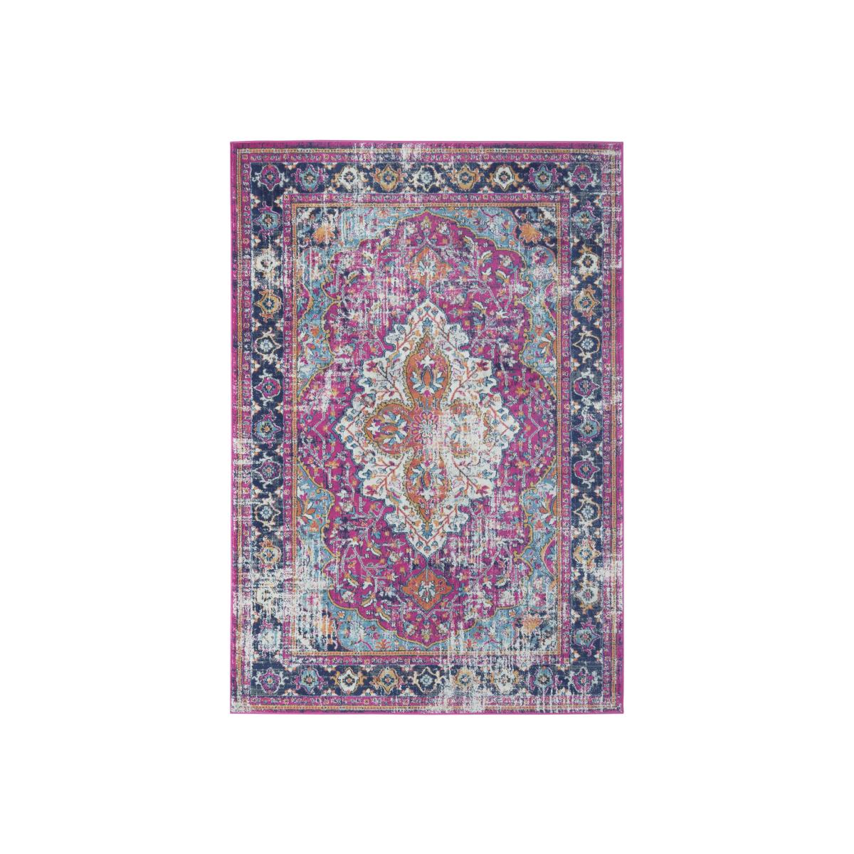 Marrakech Collection Vintage Rugs in Multicolour 430 - Neutral / 200cm
