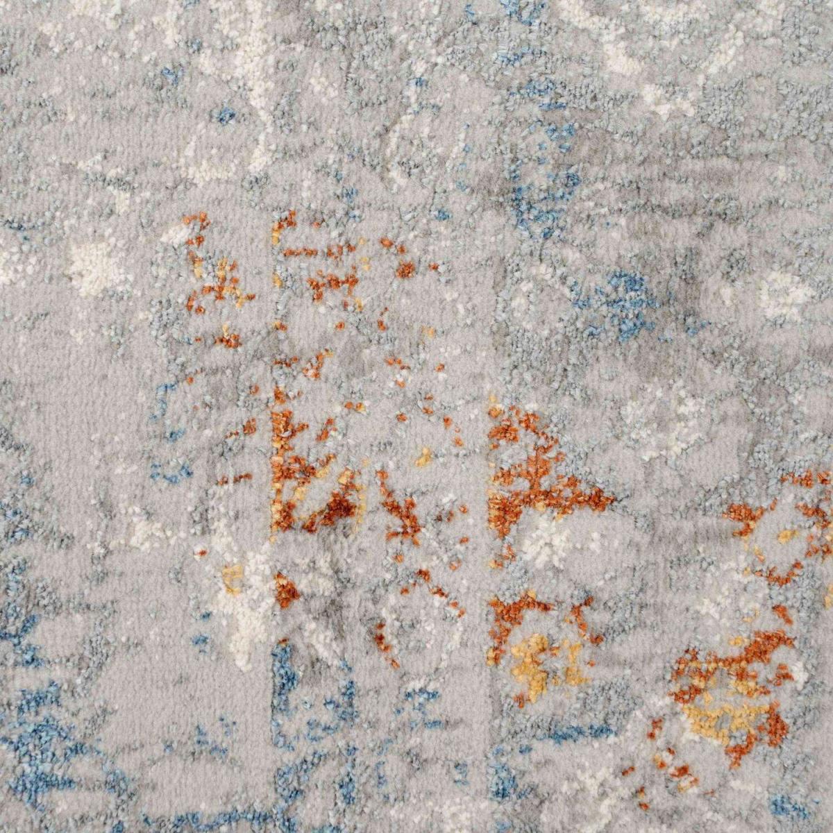 Rustic Grey Oriental Living Room Rug - Orion - Grey / 4kg – image 3