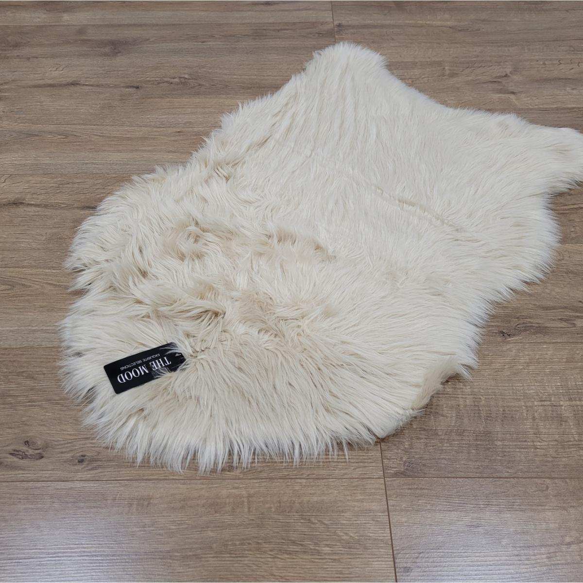 Long Wool Faux Sheepskin Rug - Mushroom – image 2