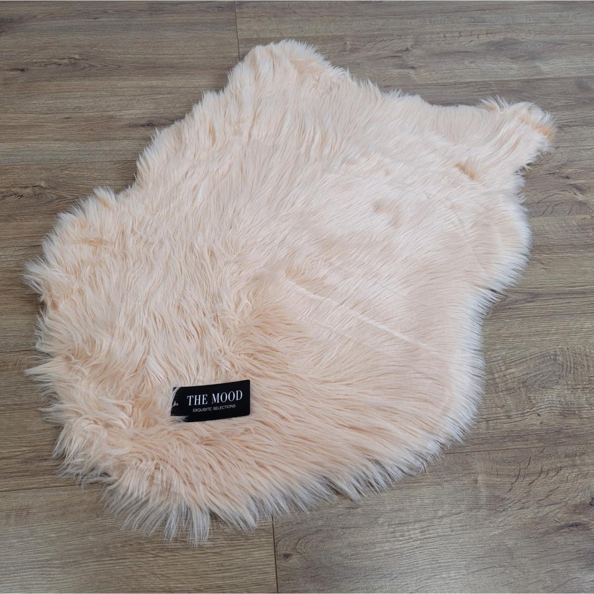 Long Wool Faux Sheepskin Rug - Mushroom – image 5