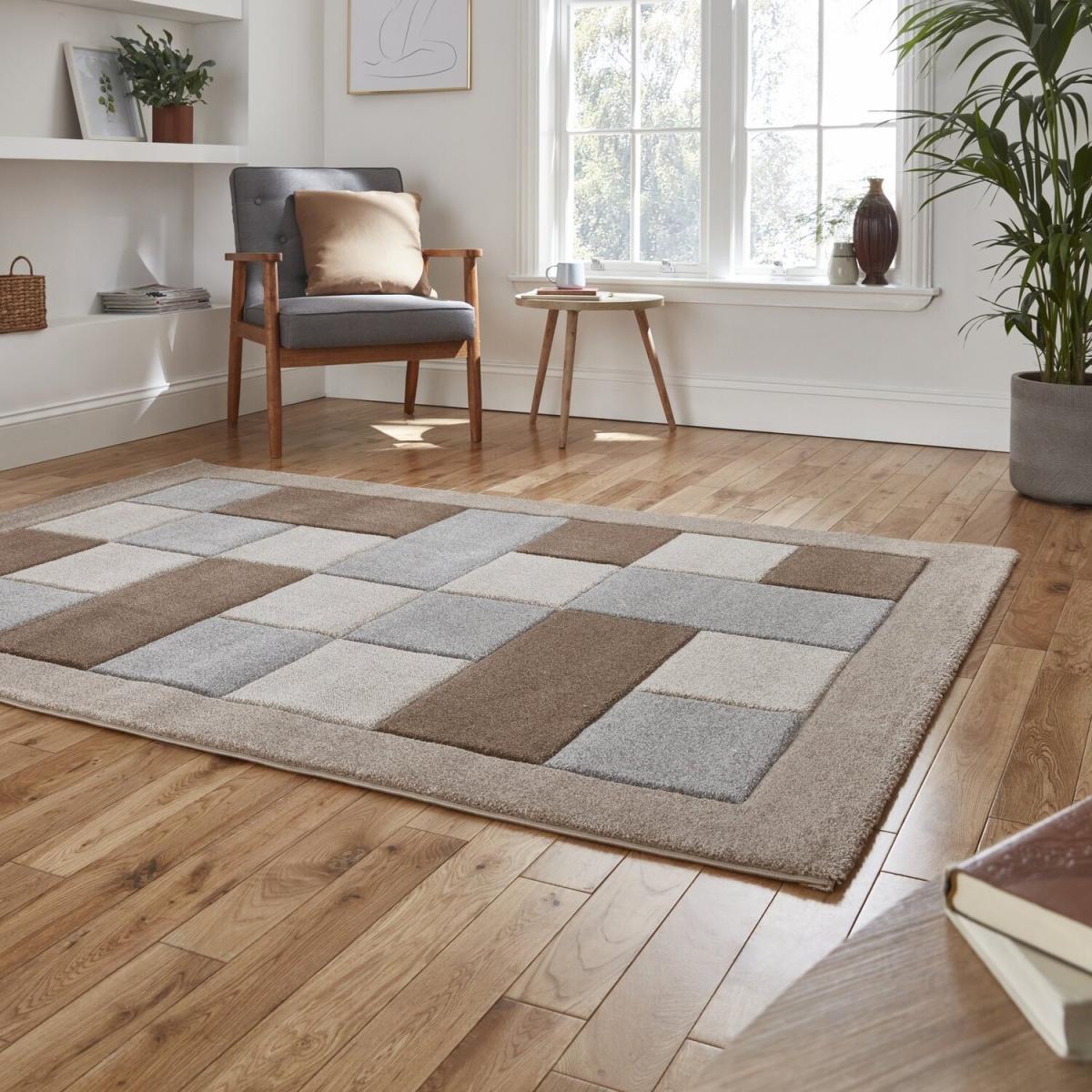 Brooklyn BRK04 BeigeGrey Rug - Beige/Grey / 230cm – image 2