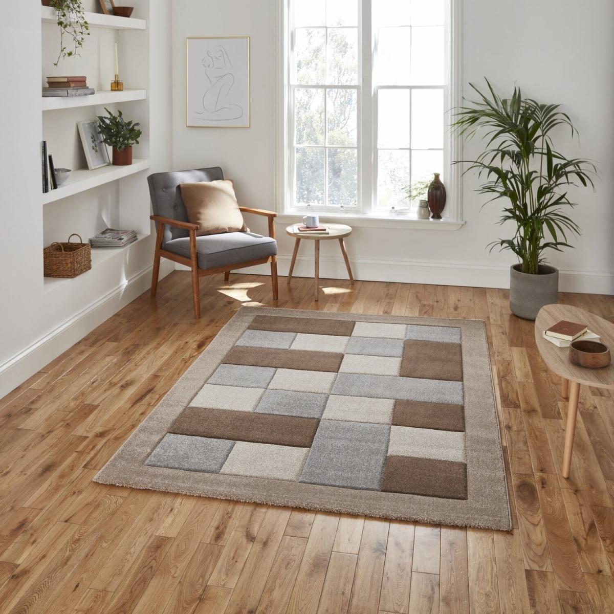 Brooklyn BRK04 BeigeGrey Rug - Beige/Grey / 230cm – image 1