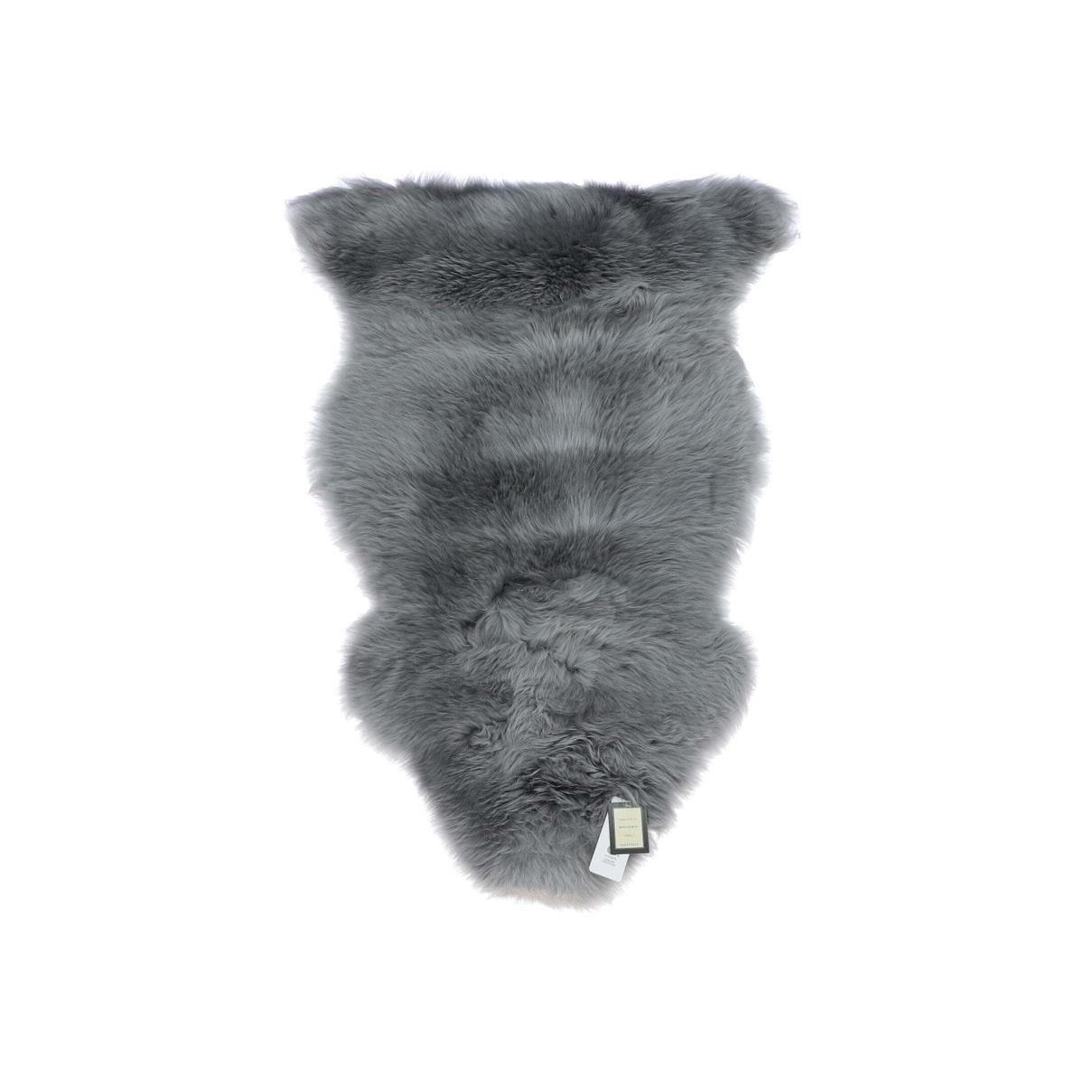 Single Australian Real Sheepskin Rug - Grey