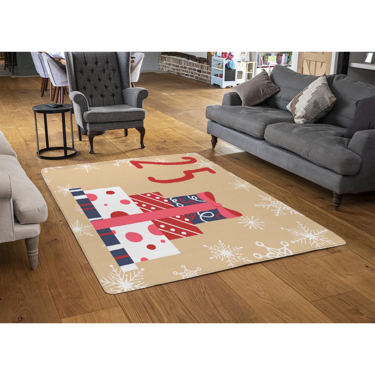 Advent Calendar 25 Days Of Christmas Style Rug - brown / 230cm – image 2